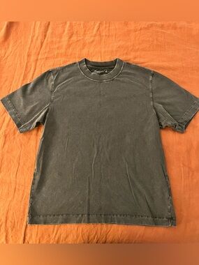 Abercrombie & Fitch Men's Premium Heavyweight 2.0 Tee - Small - Black Wash